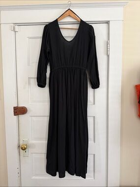 Black Reversible Neve & Hawk Maxi Dress Large